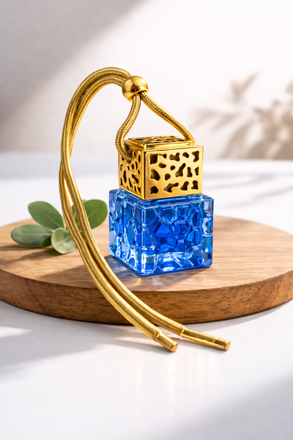 Donker Blauw/Paars Reliëf Flesje